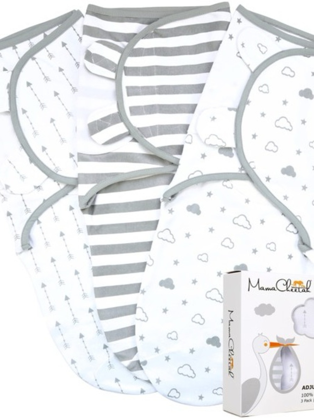 Grey & White Swaddle Set for Kids